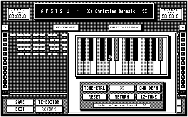 Track and note Screens