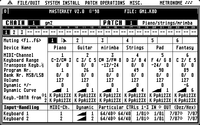 MasterKey Main Screen