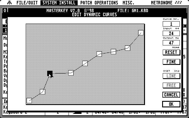 Zones screen