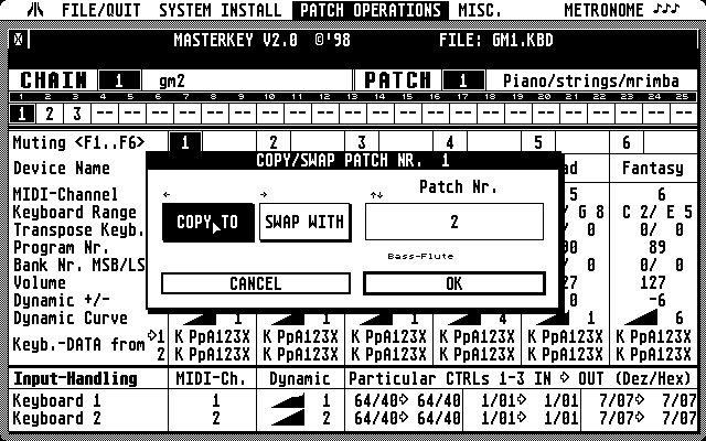Zones screen