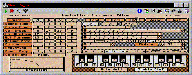 Editor screen