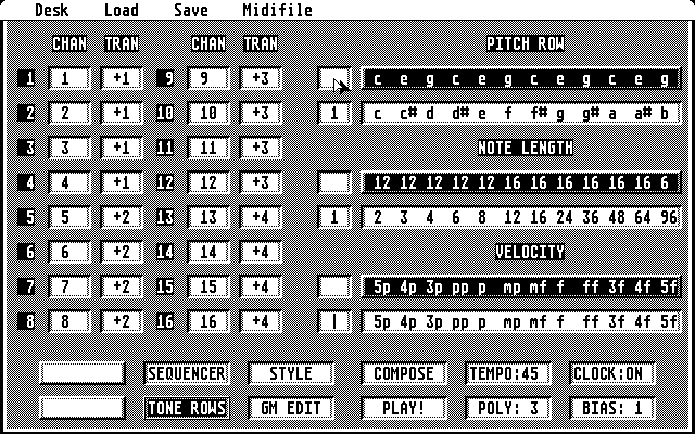 Schoenberg Composer Main Screen