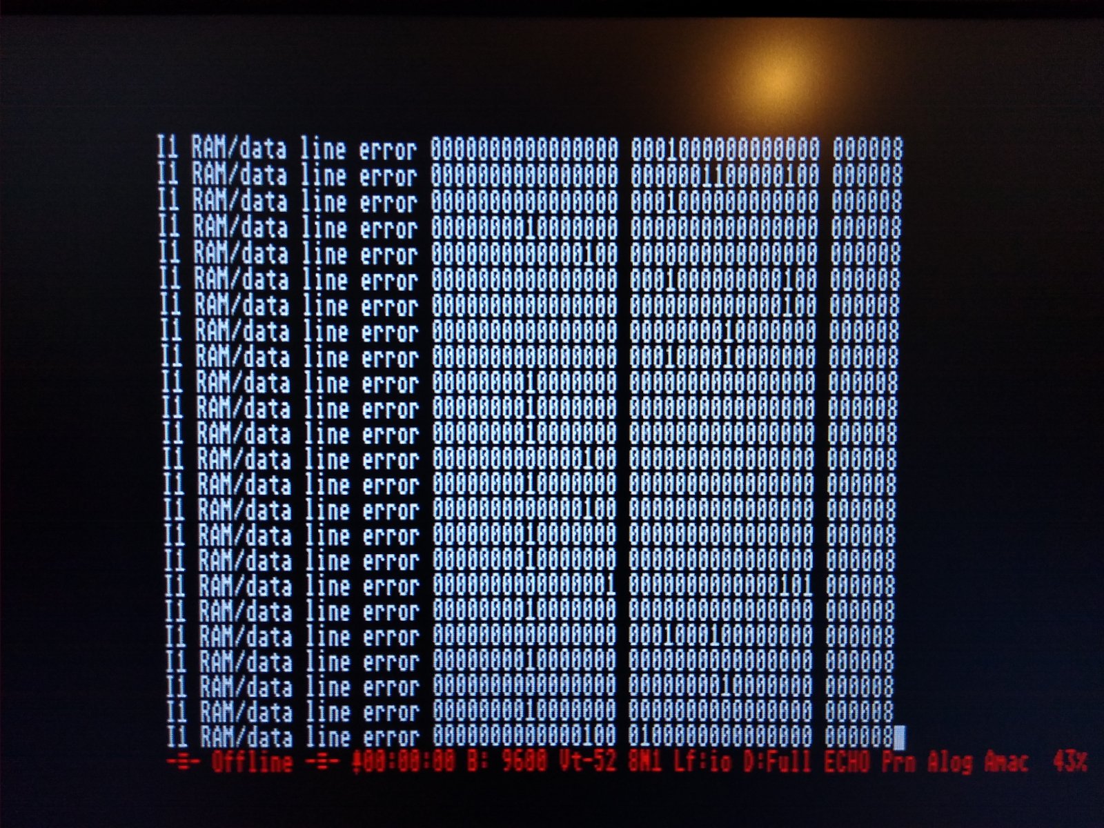 Consistent I1 messages after a ton of I2 messages